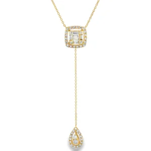 Diamond Y Drop Necklace