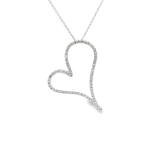 Diamond Heart Pendant Necklace