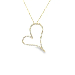 Heart Diamond Pendant Necklace