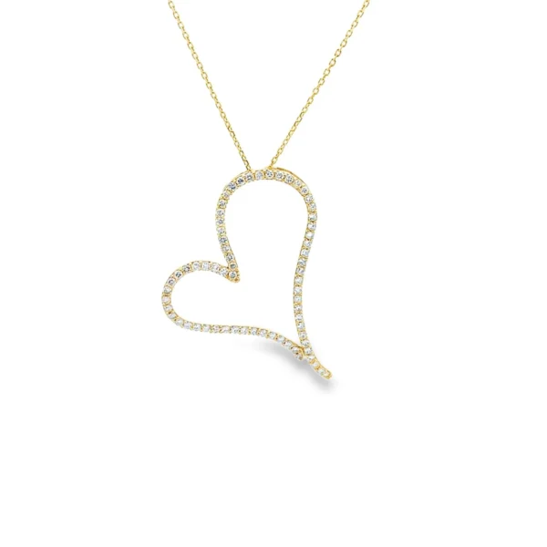 Heart Diamond Pendant Necklace