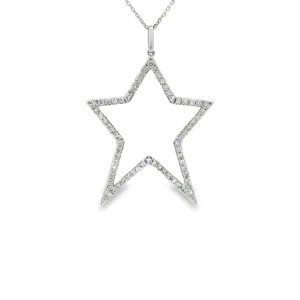 Star Diamond Pendant Necklace