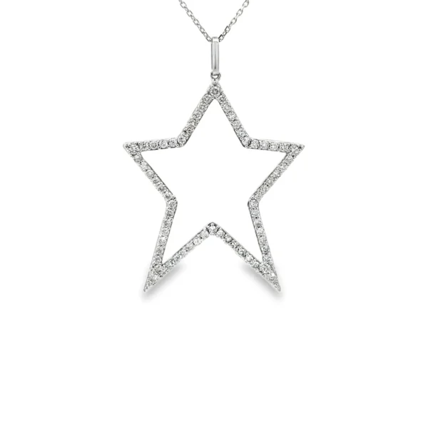 Star Diamond Pendant Necklace