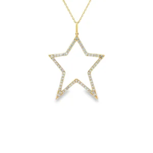 Star Diamond Pendant Necklace