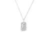Emerald Cut Diamond Necklace