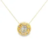 Round Diamond Pendant Necklace