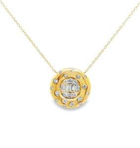 Round Diamond Pendant Necklace