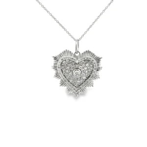 Heart Diamond Pendant Necklace