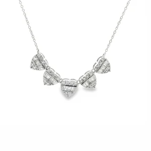 Heart Diamond Pendant Necklace