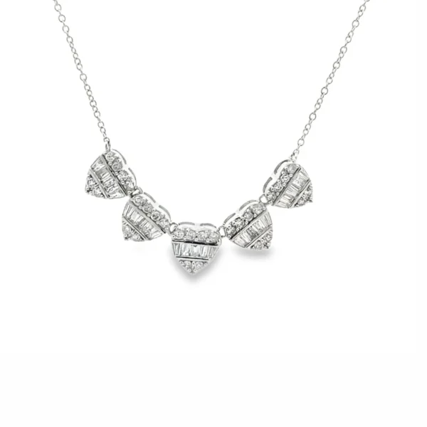 Heart Diamond Pendant Necklace