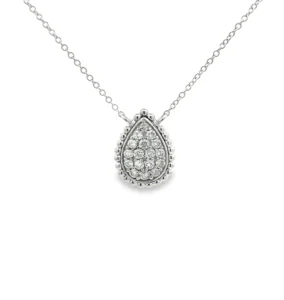 Pear Diamond Pendant Necklace