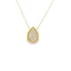 Teardrop Diamond Pendant Necklace
