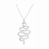 Snake Diamond Pendant Necklace