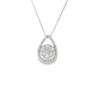 Teardrop Diamond Pendant Necklace