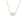 East West Marquise Solitaire Necklace