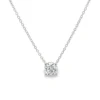 Round Diamond Solitaire Necklace