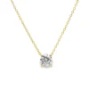 Round Diamond Solitaire Necklace