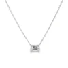 Emerald Cut Diamond Necklace