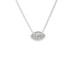 Marquise Diamond Solitaire Necklace