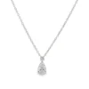 Pear Diamond Pendant Necklace