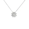 Floral Diamond Pendant Necklace