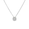 Halo Diamond Pendant Necklace