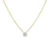 Round Diamond Solitaire Necklace