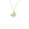 Diamond Butterfly Pendant Necklace