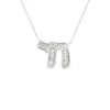 Diamond Chai Pendant Necklace