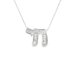 Diamond Chai Pendant Necklace