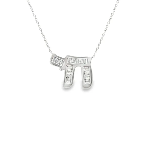 Diamond Chai Pendant Necklace