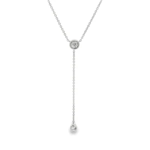 Diamond Y Drop Necklace