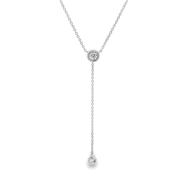 Diamond Y Drop Necklace