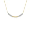 Curved Diamond Bar Necklace