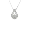 Teardrop Diamond Pendant Necklace