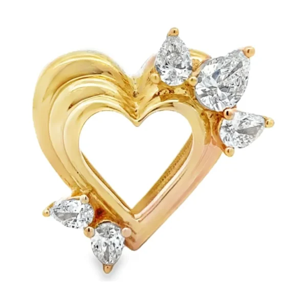 Heart Diamond Pendant Necklace