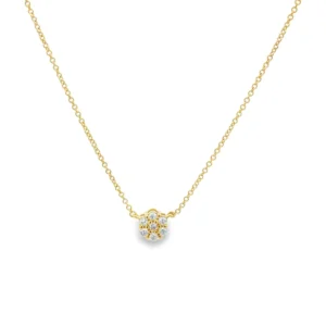 Diamond Cluster Pendant Necklace