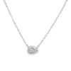 Pear Diamond Pendant Necklace