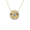 Sunburst Diamond Pendant Necklace