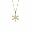 Diamond Snowflake Pendant Necklace