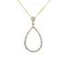 Teardrop Diamond Pendant Necklace