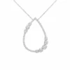 Teardrop Diamond Pendant Necklace