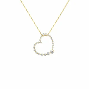 Diamond Heart Pendant Necklace
