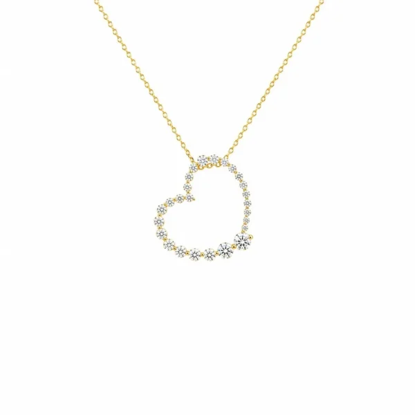 Diamond Heart Pendant Necklace