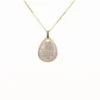 Teardrop Diamond Pendant Necklace