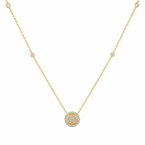 Round Diamond Pendant Necklace