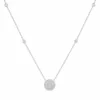 Diamond Circle Pendant Necklace