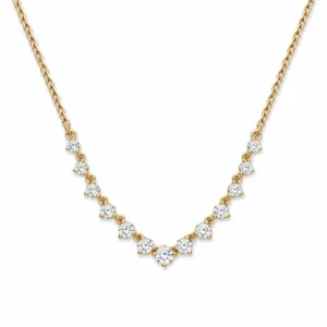 Chevron Lab Diamond Necklace
