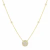 Round Diamond Pendant Necklace