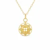 Floral Medallion Pendant Necklace