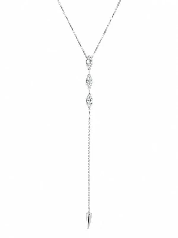 Diamond Y Lariat Necklace